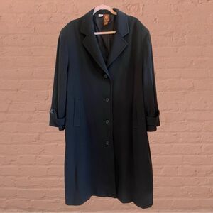 Vintage Anne Klein black oversized wool coat